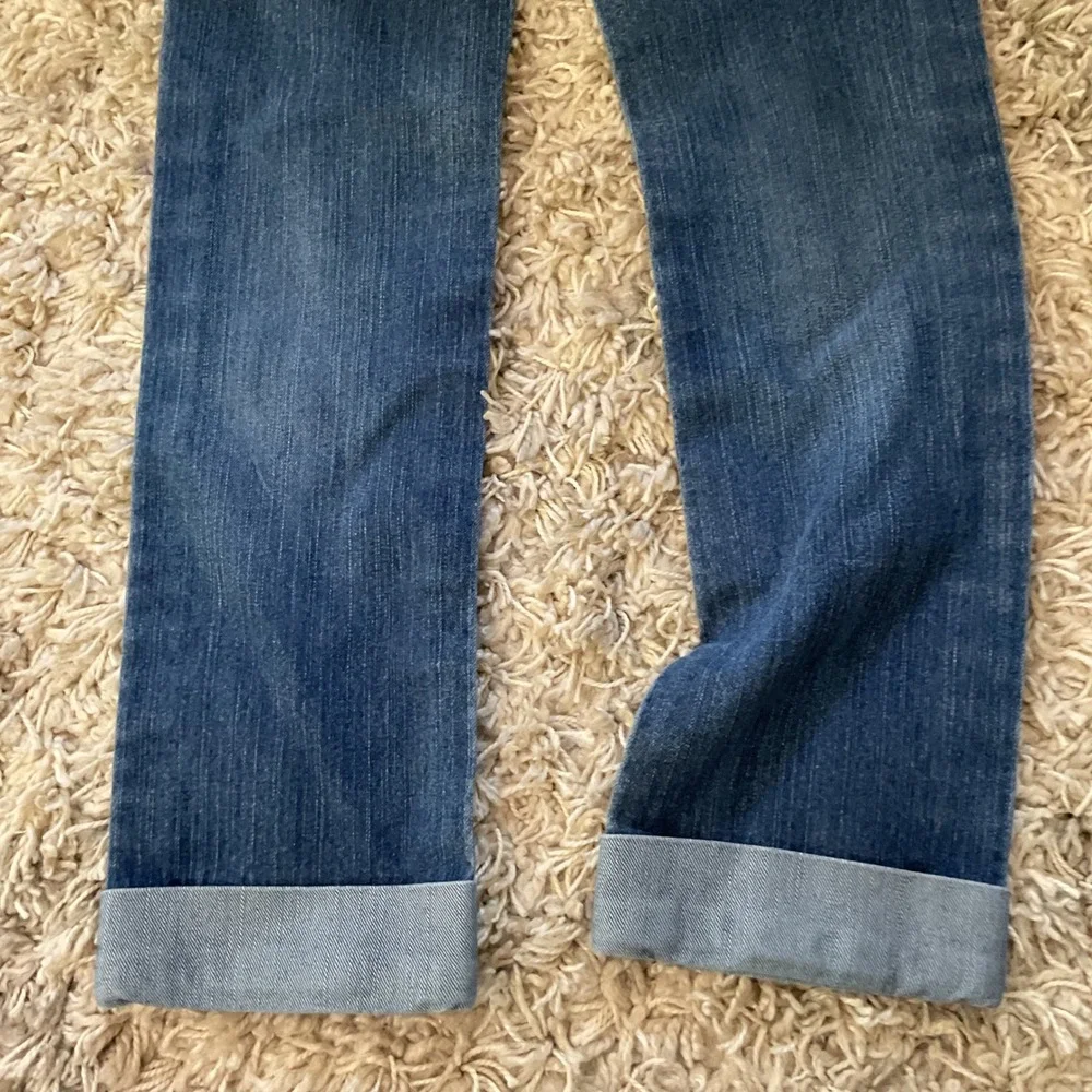 Justice Girls Simply Low Slim Jeans Medium Wash Rhinestone Studded Size 10S